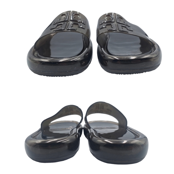 Tory Burch Black Bubble Jelly Slides - Picture 7 of 10